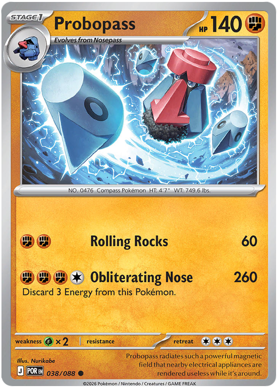 Probopass 038/088 Common | Mega Evolution – Perfect Order by Worth the XP on MYNTED