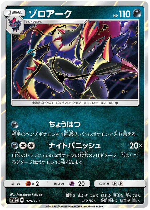 Zoroark (JP) 079/173 · Reverse Holofoil (Tag Team GX All Stars)