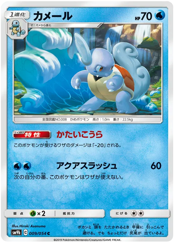 Wartortle (JP) 009/054 (Full Metal Wall)