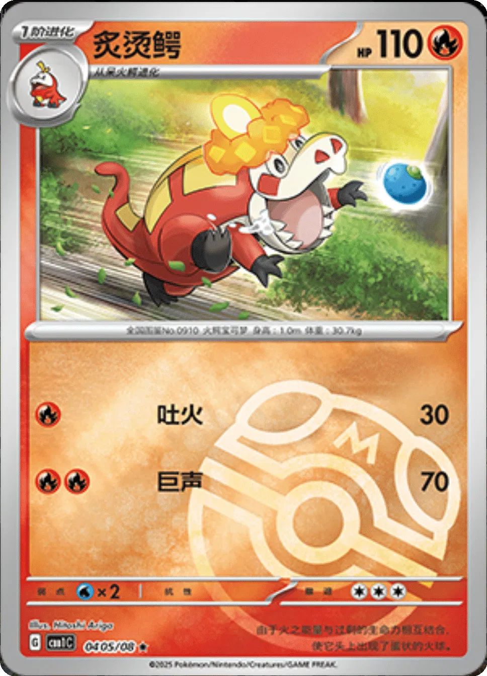 Crocalor (Master Ball Pattern) (CN) 0405/08 (Gem Pack)