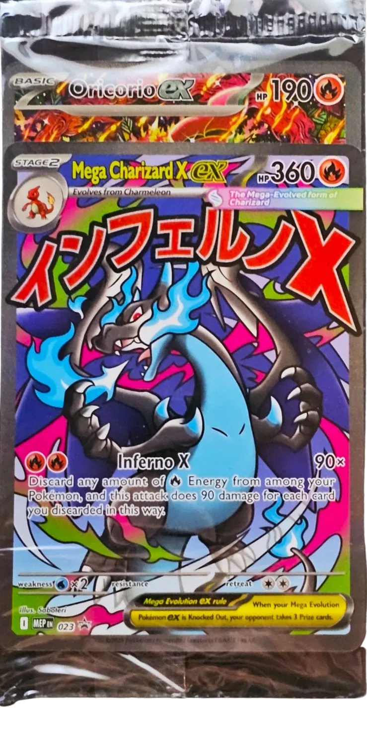 Mega Charizard X EX + Oricorio EX (Mega Charizard X EX UPC) Promo [Sealed] · Normal (Miscellaneous Cards & Products)