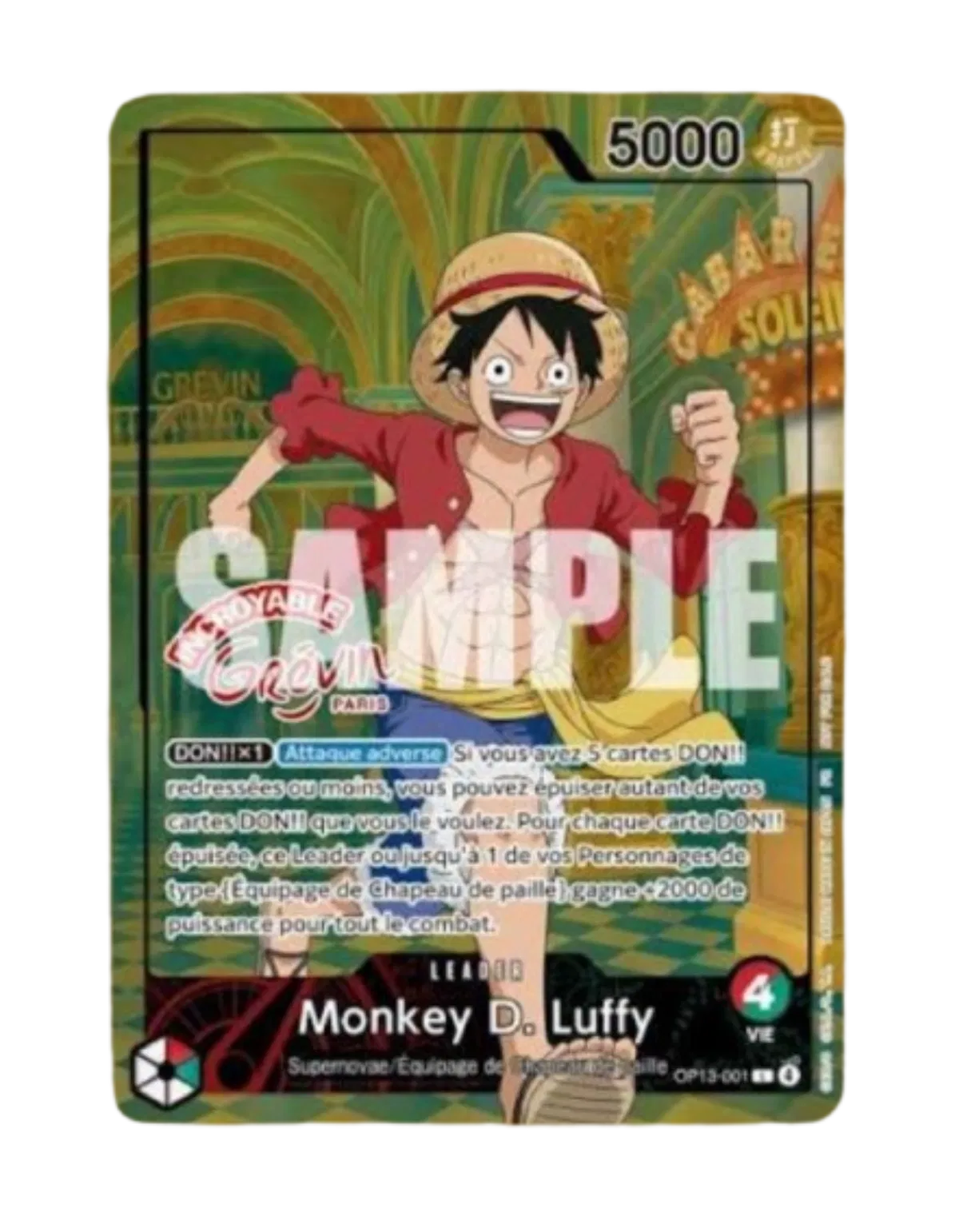 Monkey D Luffy [Grevin Museum] OP13-001 (One Piece Promos)