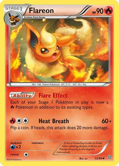 Flareon 13 · Reverse Holofoil (Ancient Origins)