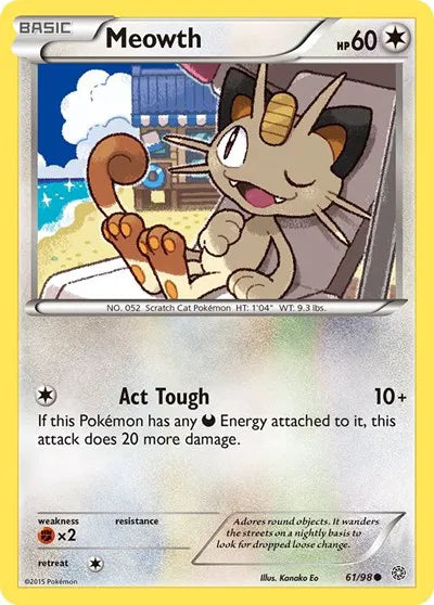 Meowth 61 · Reverse Holofoil (Ancient Origins)
