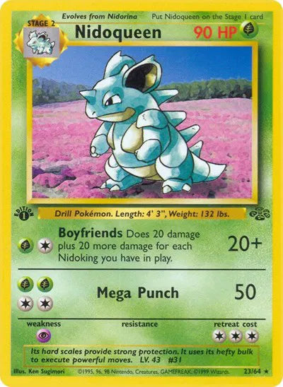 Nidoqueen (23) · 1st Edition (Jungle)