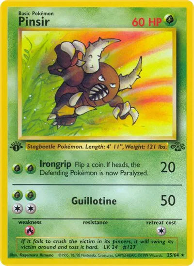 Pinsir 25 · 1st Edition (Jungle)
