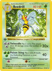 Beedrill 17 · Base Set - 1st Edition Vintage