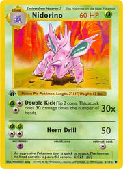 Nidorino 37 · 1st Edition (Base Set (1st Edition & Shadowless))