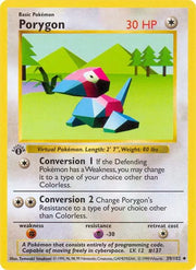 Porygon 39 · 1st Edition (Base Set (1st Edition & Shadowless))