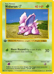 Nidoran M 55 · 1st Edition (Base Set (1st Edition & Shadowless))