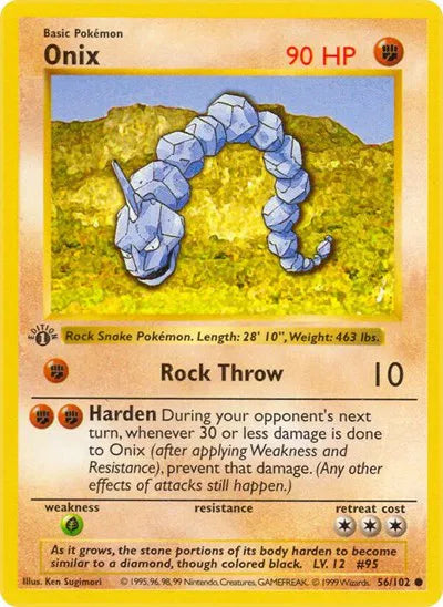 Onix 56 · 1st Edition (Base Set (1st Edition & Shadowless))