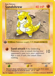 Sandshrew 62 · 1st Edition (Base Set (1st Edition & Shadowless))