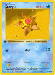 Staryu 65 · 1st Edition (Base Set (1st Edition & Shadowless))
