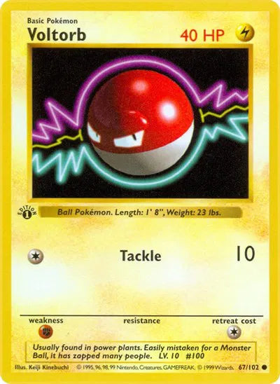 Voltorb 67 · 1st Edition (Base Set (1st Edition & Shadowless))