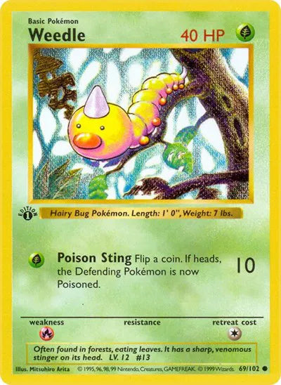 Weedle 69 · 1st Edition (Base Set (1st Edition & Shadowless))