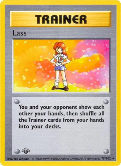 Lass 75 · Base Set - 1st Edition Vintage