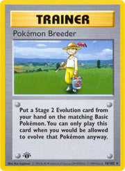 Pokemon Breeder 76 · Base Set - 1st Edition Vintage