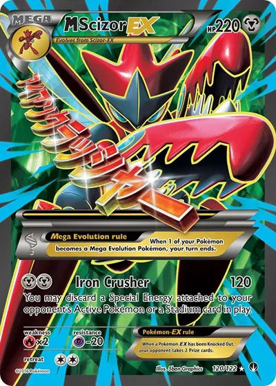 M Scizor EX (Full Art) 120 (BREAKpoint) — PSA 10
