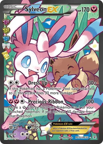 Sylveon EX (Full Art) RC32 (Generations: Radiant Collection) — PSA 9