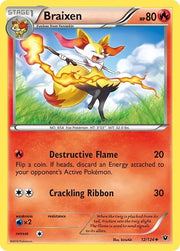 Braixen 12 · Reverse Holofoil (Fates Collide)