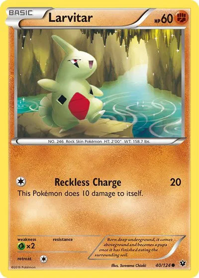 Larvitar (40) ·  (Fates Collide) by  Suwama
