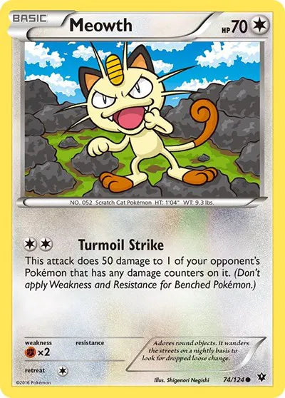 Meowth Fates Collide Common 74