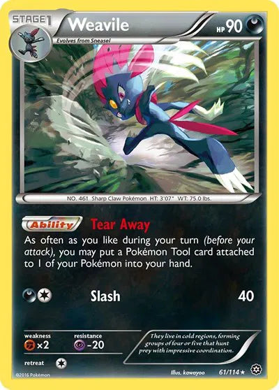 Weavile 61 · Normal (Steam Siege)