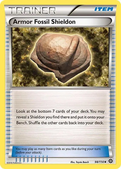 Armor Fossil Shieldon 98 · Normal (Steam Siege)