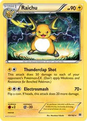 Raichu (XY BREAKthrough) (Cracked Ice Holo) 049/162 (Deck Exclusives)