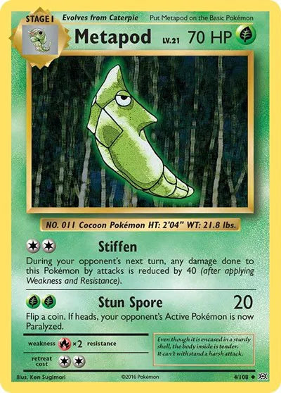 Metapod 4/108 · Normal (Evolutions) 5