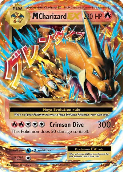 M Charizard EX 13/108 (Evolutions) — PSA 10