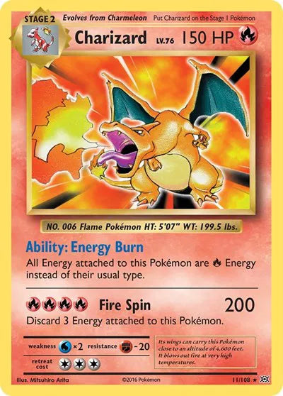 Charizard 11/108 · Holofoil (Evolutions) — CGC 8.5