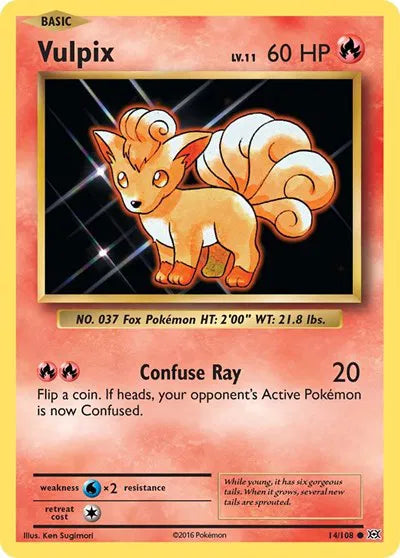 Vulpix 14/108 · Reverse Holofoil (Evolutions)