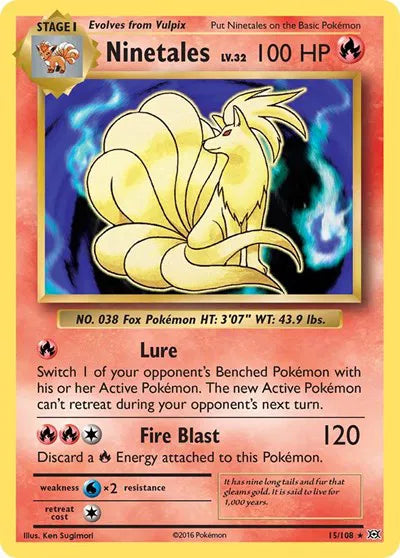 Ninetales 15/108 · Holofoil (Evolutions)