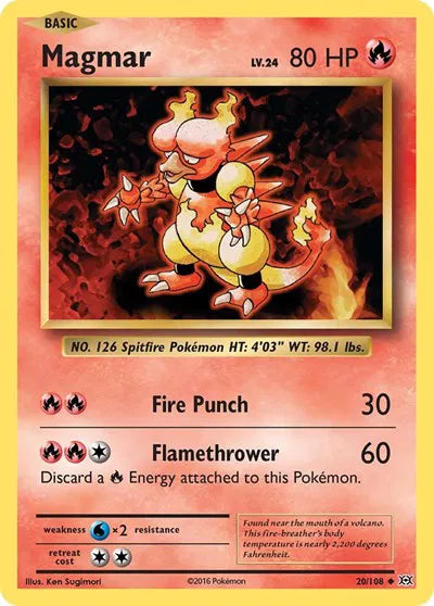 Magmar 20/108 · Normal (Evolutions)