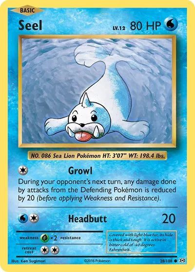 Seel 28/108 · Normal (Evolutions)