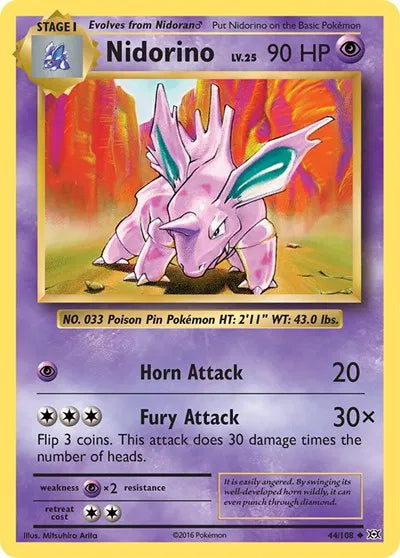Nidorino 44/108 · Normal (Evolutions)