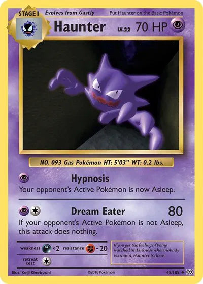 Haunter 48/108 · Normal (Evolutions)