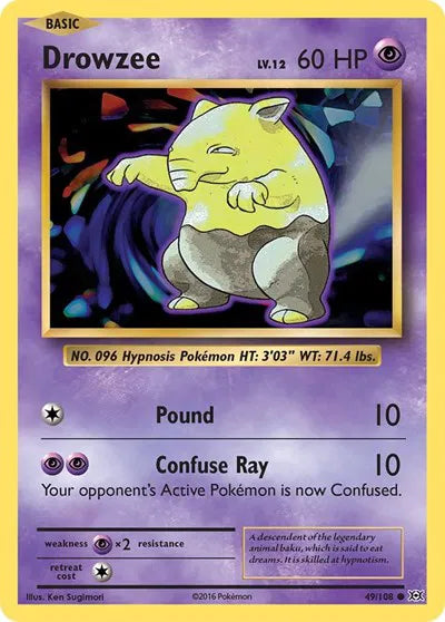 Drowzee 49/108 · Normal (Evolutions)