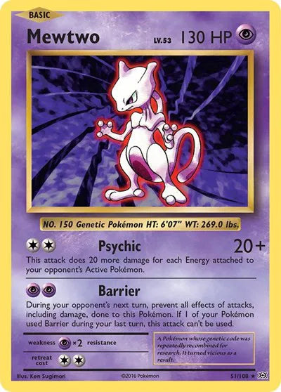 Mewtwo 51/108 · Normal (Evolutions)