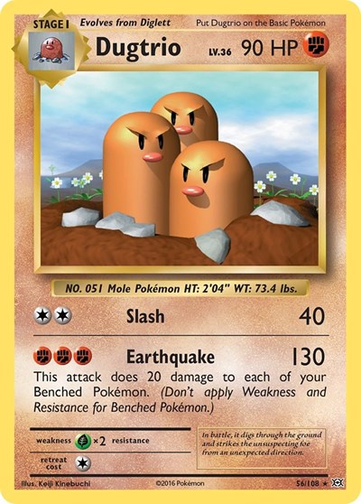 Dugtrio 56/108 · Normal (Evolutions)