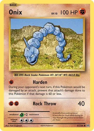 Onix 61/108 · Normal (Evolutions)