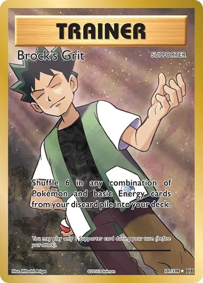 Brock's Grit (Full Art) Evolutions Ultra Rare 107/108