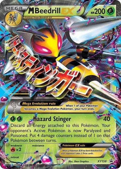 M Beedrill EX XY158 (XY Promos)