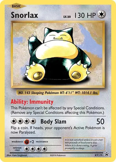 Snorlax XY179 (XY Black Star Promos)