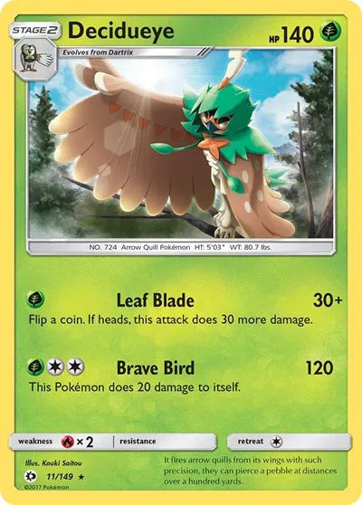 Decidueye 11 · Normal (Sun & Moon Base Set)