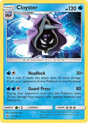 Cloyster 34 · Normal (Sun & Moon Base Set)