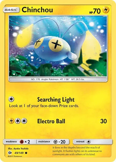 Chinchou 49 · Normal (Sun & Moon Base Set)