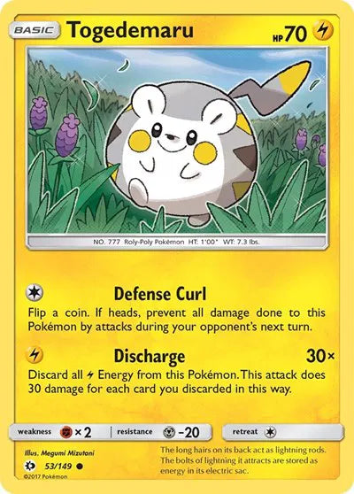 Togedemaru 53 · Normal (Sun & Moon Base Set)