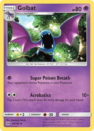 Golbat 55 · Normal (Sun & Moon Base Set)
